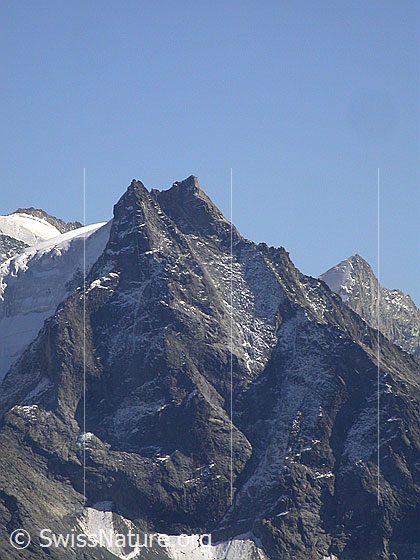 Foto: Besso von NNW (Corne de Sorebois)
Links der