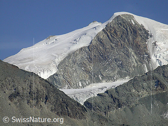 Foto: Bishorn und Turtmanngletscher von NNW (Sorebois).