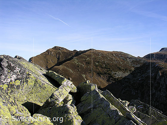 Foto: Blick vom Blockgrat des Trogenhorns zum Hohgant West.