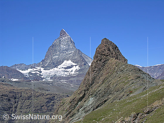 Foto: Matterhorn und Riffelhorn.