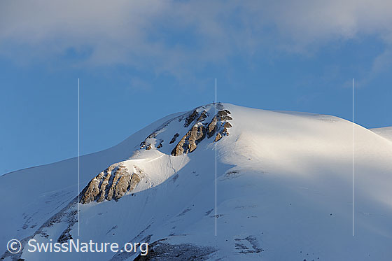 Foto: Morgenstimmung am Fülhorn.
Kleines Fülhorn, Binntal, im Morgenlicht.