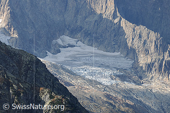 Foto: Ärlengletscher (Stand 10.2009).
