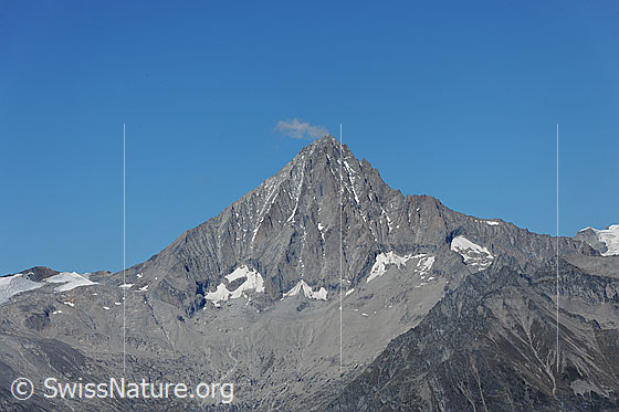 Foto: Portrait Bietschhorn.
Pyramides des Bietschhorn vom Augstbordhorn.