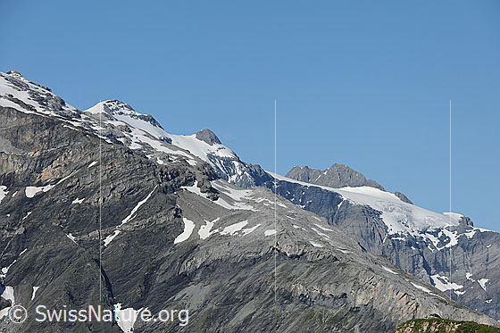 Foto: Clariden und Chammliberg
Rechts vom Chammliberg das sog. Iswändli.