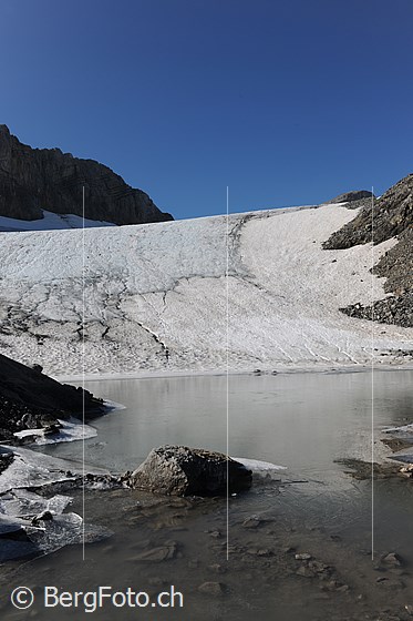 Foto: Chilchligletscher mit Gletschersee