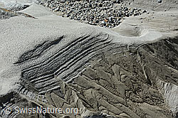 C141236: Formen im Sand im Gletschervorfeld