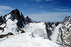 DIA92141: Finsteraarhorn, Finsteraargletscher, Strahlegggletscher