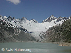 DSCN0308: Oberaargletscher und graugrüner Oberaarsee