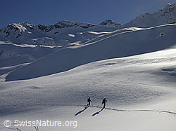 F001771: 2 Skitourenfahrer in grossartiger Umgebung
