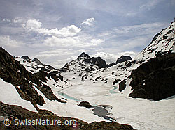 F010973: Zugefrorener Züesee und Grampielhorn