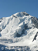 F024395: Nordwand mit Hängegletscher am Blüemlisalphorn