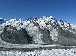 F036889: Castor, Pollux, Breithorn und Klein Matterhorn