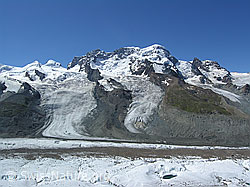 F036913: Castor, Pollux, Breithorn und Klein Matterhorn
