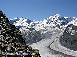 F037036: Monte Rosa, Grenzgletscher und Liskamm