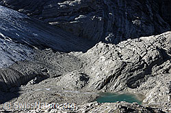 F072399: Gletscherzunge Brunegggletscher und Gletschersee