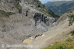 F078725: Gletschersee und Bergsturzgebiet oberhalb Grindelwald