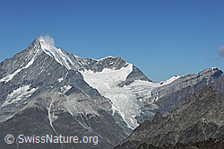 F089718: Weisshorn, Bishorn, Brunegghorn und Bisgletscher