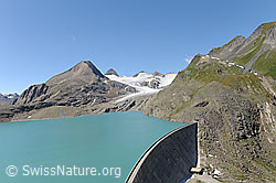 F099686: Griessee (Stausee), Griesgletscher, Bättelmatthorn und Blinnenhorn
