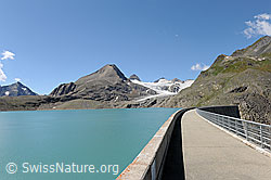 F099693: Griessee (Stausee), Griesgletscher, Bättelmatthorn und Blinnenhorn