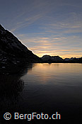 F122520: Abendstimmung mit Spiegelung auf Schwarzeis