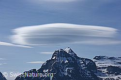 F146127: Linsenwolke über Berglandschaft mit Helsenhorn